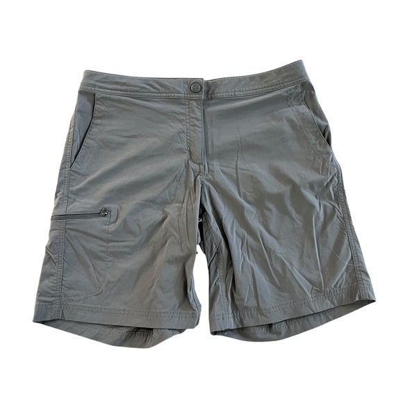 L.L.Bean Comfort Trail Shorts Women’s Size 10 Brown Nylon Stretch Hiking Outdoor - Picture 2 of 12